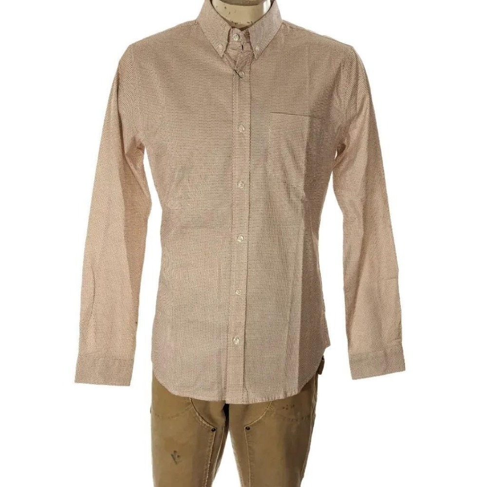 Ben Sherman Mens Geometric Print Button Down Shirt Sz M Stretch NWT $99